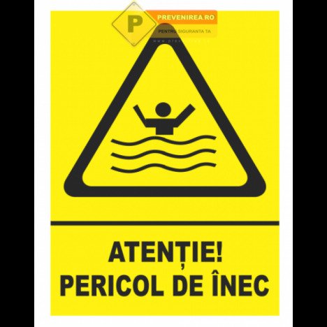 Indicator atentie pericol de inec